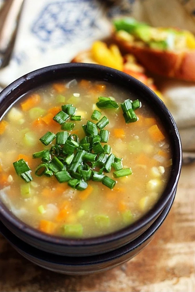 Veg Corn Soup (Sweet)